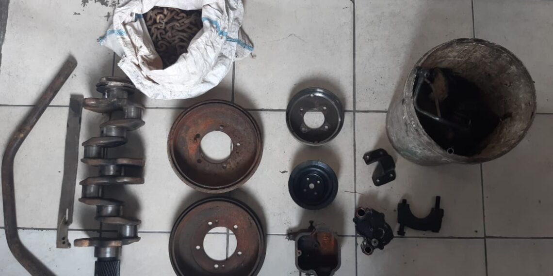 Polsek Kampar Kiri Hilir Amankan Penjual dan Penadah Barang Curian Onderdil Truk