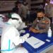 100 Anggota Polres Kampar Untuk BKO Pengamanan Pilkada ke Rohul Jalani Rapid Test
