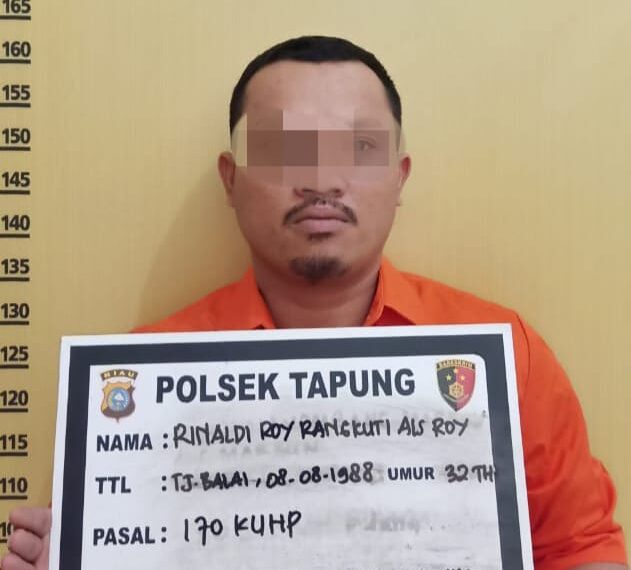 Polsek Tapung Tangkap Salahsatu Pelaku Pengeroyokan, 4 Pelaku Lainnya Masih Dalam Pengejaran