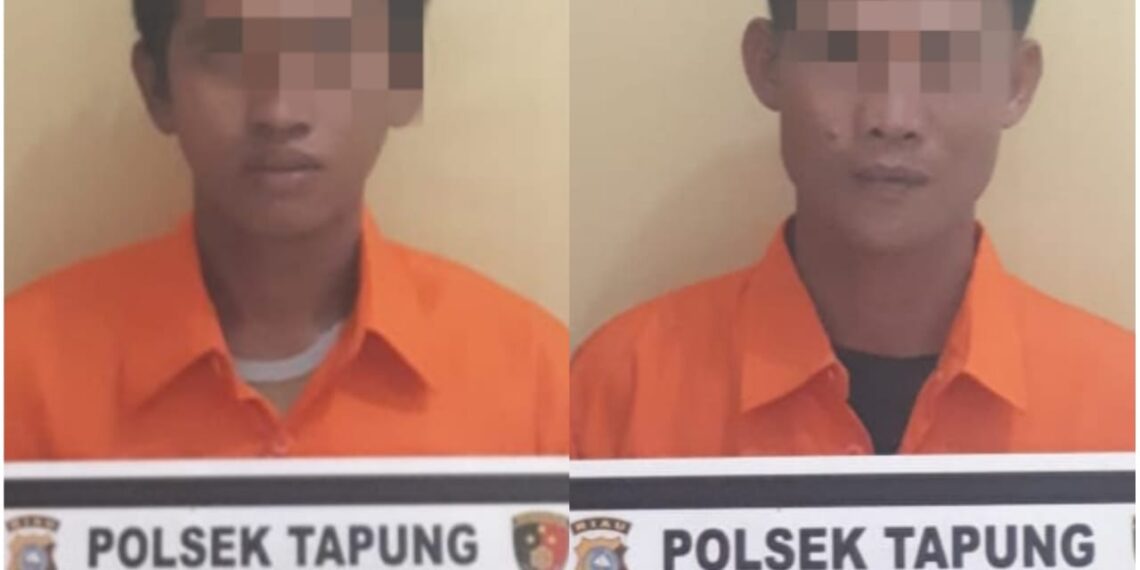 Polsek Tapung Amankan 2 Pelaku Penambangan Pasir Illegal di Desa Karya Indah