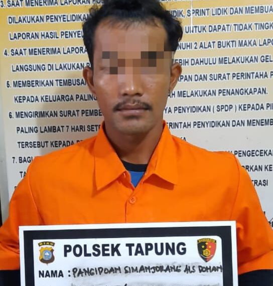 Unit Reskrim Polsek Tapung Amankan Pelaku Pembacokan di Desa Karya Indah