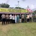 Kapolres Kampar Bersama Dandim Kunjungi Pospam Ops Lilin 2020 di Lapangan Merdeka Bangkinang