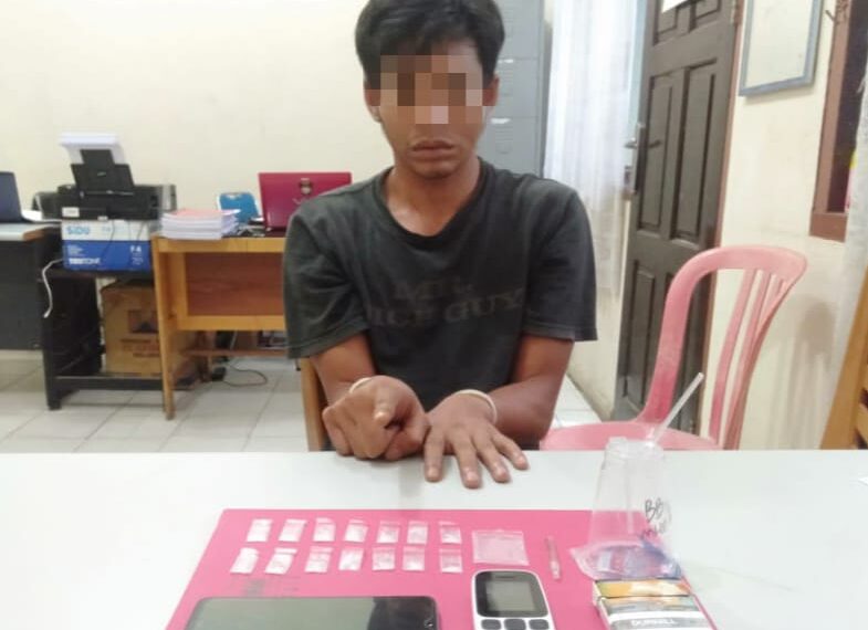 Resnarkoba Polres Kampar Kembali Ciduk Pengedar Shabu di Desa Koto Perambahan