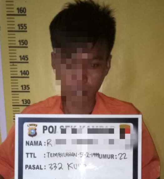 Larikan Anak Gadis Dibawah Umur, Pelaku Ditangkap Unit Reskrim Polsek Kampar di Kota Pekanbaru