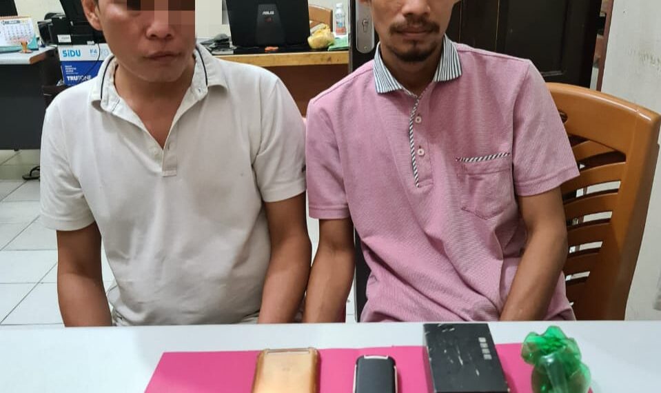 Tim Ojoloyo Resnarkoba Polres Kampar Tangkap 2 Tersangka di Desa Kubang Jaya Siak Hulu