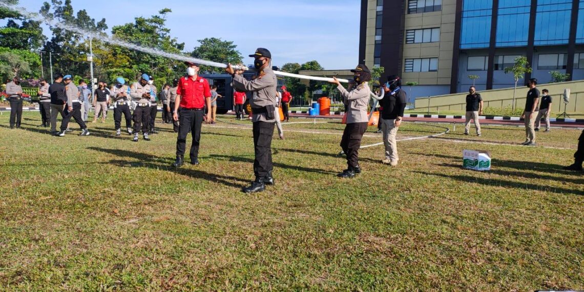 Polda Riau Kerjasama dengan PT. RAPP Latih Personil Atasi Karhutla