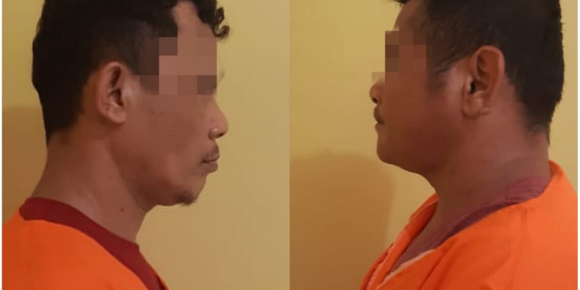 Polsek Kampar Kiri Hilir Ringkus 2 Orang Pengedar Shabu di 2 Lokasi Diwilayah Desa Simalinyang