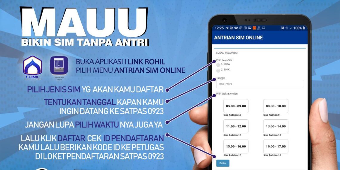 Masyarakat Rohil Kini Bisa Mengurus SIM Secara Online Lewat Aplikasi I-Link