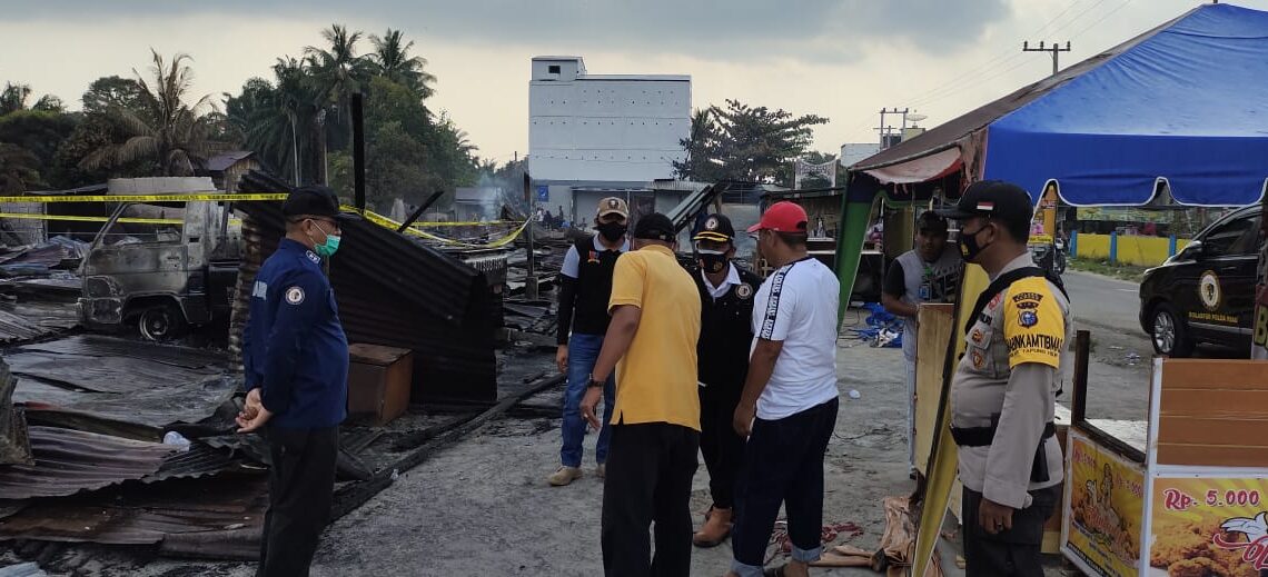 Terkait Kebakaran Pasar SP. 1 Kijang Jaya, Kapolres Kampar Sampaikan Hasil Pemeriksaan Tim Labfor