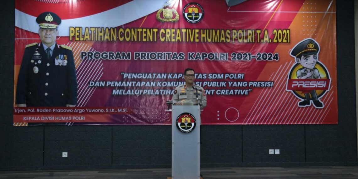 Sukseskan 100 Hari Program Prioritas Kapolri, Humas Polri Gelar Pelatihan Konten Kreatif