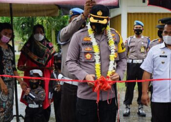Polsek Tampan Kota Pekanbaru, Pertama Terapkan Sistem Pelayanan Drive Thru SKCK & LKB 