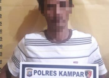 Tim Macan Reskrim Polres Kampar Tangkap Pelaku Judi Togel di Desa Bukit Payung Bangkinang