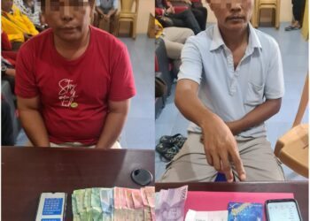 2 Pelaku Judi Togel Ditangkap Tim Opsnal Polsek Siak Hulu di Kedai Tuak