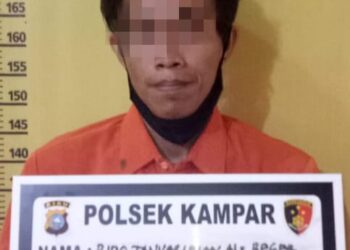 Pelaku Pencurian di Toko Shezan Dunia Anak Desa Ranah Baru Kampar Diringkus Polisi