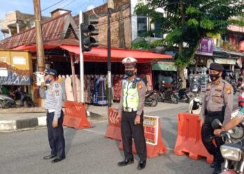 Selama Ramadhan Personel Polres Kampar Lakukan Pengamanan Pasar Tumpah Jelang Buka Puasa