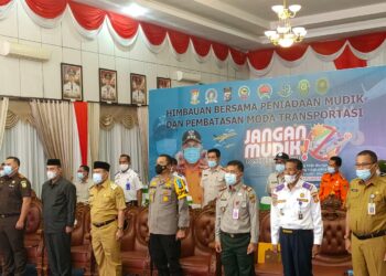 Bupati Kampar Bersama Forkopimda Lakukan Deklarasi Tentang Peniadaan Mudik Lebaran