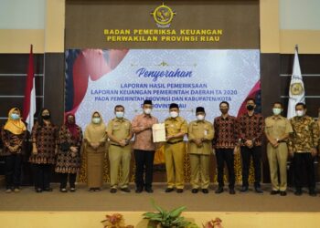 Kabupaten Kampar Kembali Raih Opini WTP Kelima Kali Berturut Turut dari BPK Perwakilan Riau