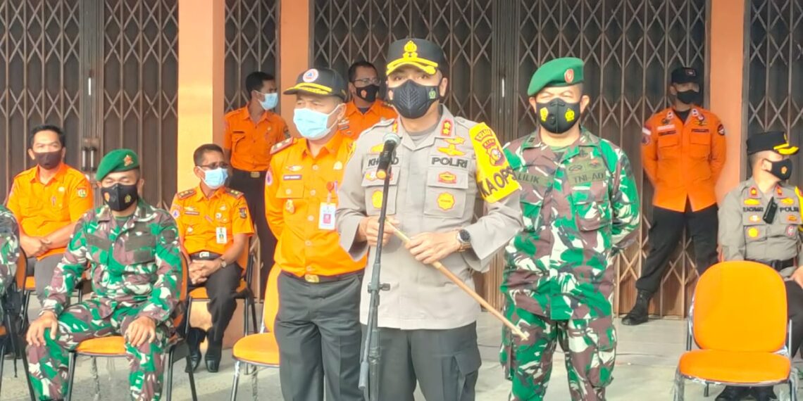 Kapolres Kampar Pimpin Apel Hari Kesiapsiagaan Bencana Nasional Tahun 2021 di Kabupaten Kampar