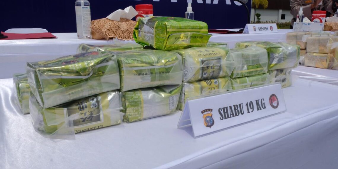 Polda Riau Ungkap 3 Jaringan Narkotika, Amankan 6 Pelaku dan Barang Bukti 24,4 KG Shabu