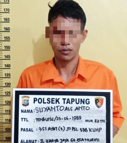 Hampir 3 Bulan Buron, Pelaku Penganiayaan dan Pembunuhan ini Ditangkap Polsek Tapung
