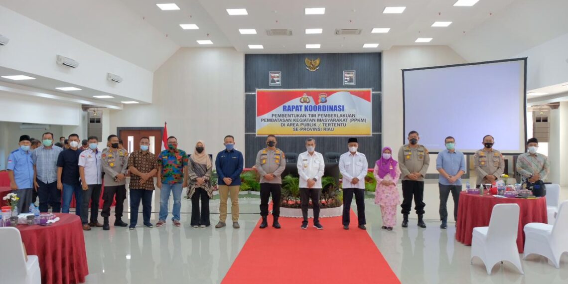 Kapolda Riau Ajak Aktifkan Posko PPKM Mikro Pada Area Publik dan Kawasan Tertentu Di Riau