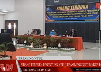 804 Calon Siswa Bintara/Tamtama TA 2021 Polda Riau, Akan Lanjut Ketahap Pemeriksaan Kesehatan II