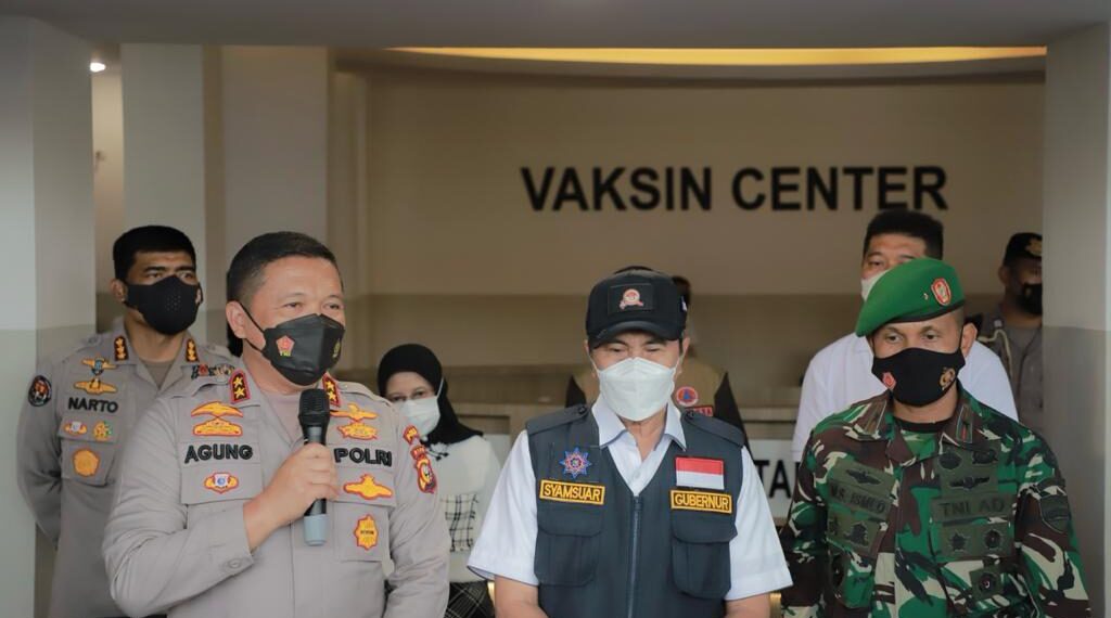 Presiden Buka Secara Virtual Vaksinasi Massal Hari Bhayangkara, Polda Riau Targetkan 30.366 Orang