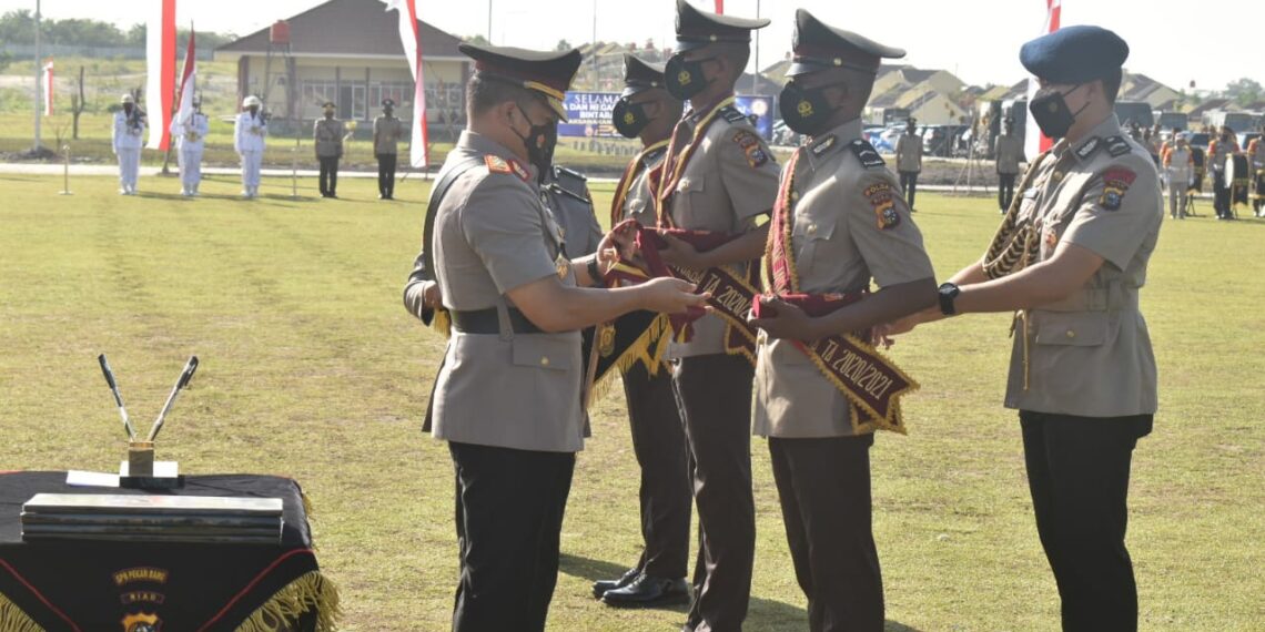 Kapolda Riau Lantik 266 Bintara Polisi Lulusan SPN Polda Riau T.A. 2020/ 2021