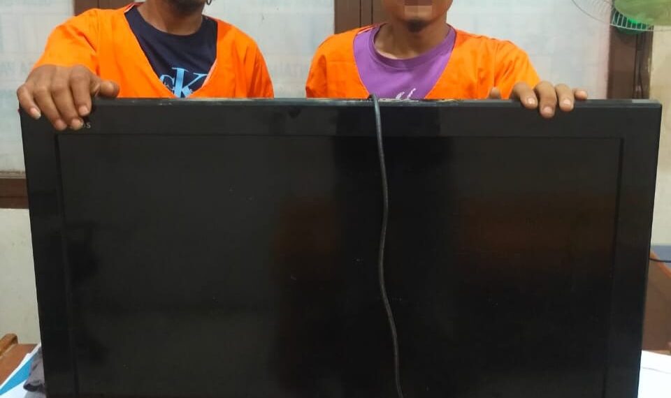 2 Pelaku Pencurian di Toko Ponsel Ditangkap Unit Reskrim Polsek Kampar Kiri Hilir
