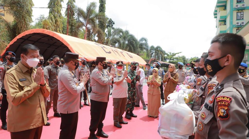 Lakukan Dialog Interaktif dengan Pasien Rawat Covid-19, Wakapolri Berikan Semangat Bagi Mereka