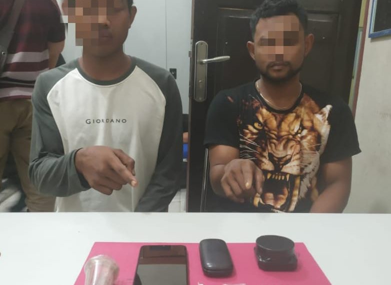 Resnarkoba Polres Kampar Tangkap Pengedar Shabu di Desa Mukti Sari Tapung
