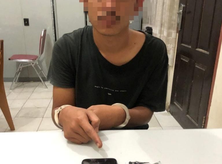 Satresnarkoba Polres Kampar Tangkap Tersangka Pengedar Shabu di Desa Bukit Payung