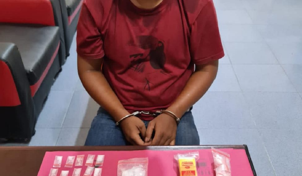 Unit Reskrim Polsek Siak Hulu Tangkap Bandar Narkoba dengan 36 Paket Shabu Siap Edar