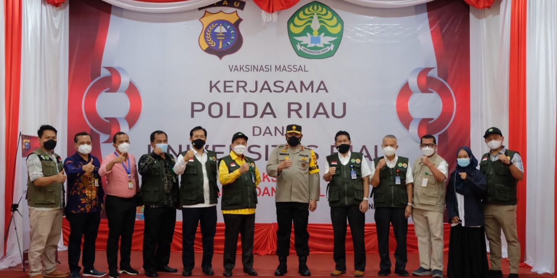 Polda Riau Gandeng Unri, Dorong Percepatan Herd Immunity Dilingkungan Kampus