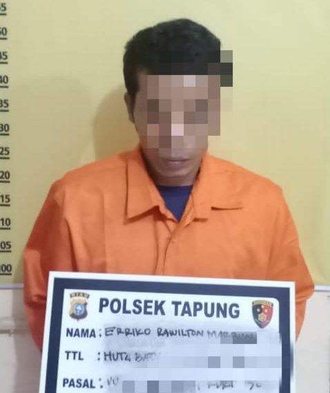 Unit Reskrim Polsek Tapung Amankan Suami Pelaku KDRT di Desa Bencah Kelubi