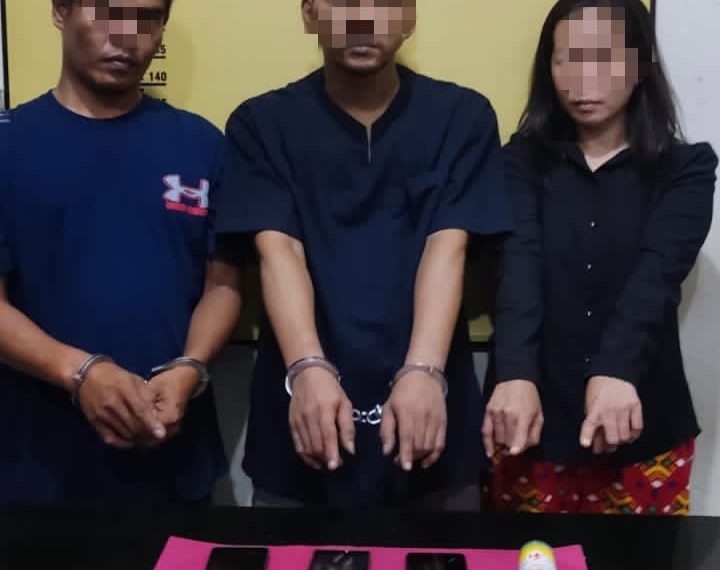 Resnarkoba Polres Kampar Sergap 3 Pelaku Narkoba di Jalan Lintas Pekanbaru – Bangkinang