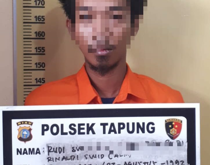 Aksi Nekat Pencuri HP ini Akhirnya Berujung Dijeruji Besi Polsek Tapung