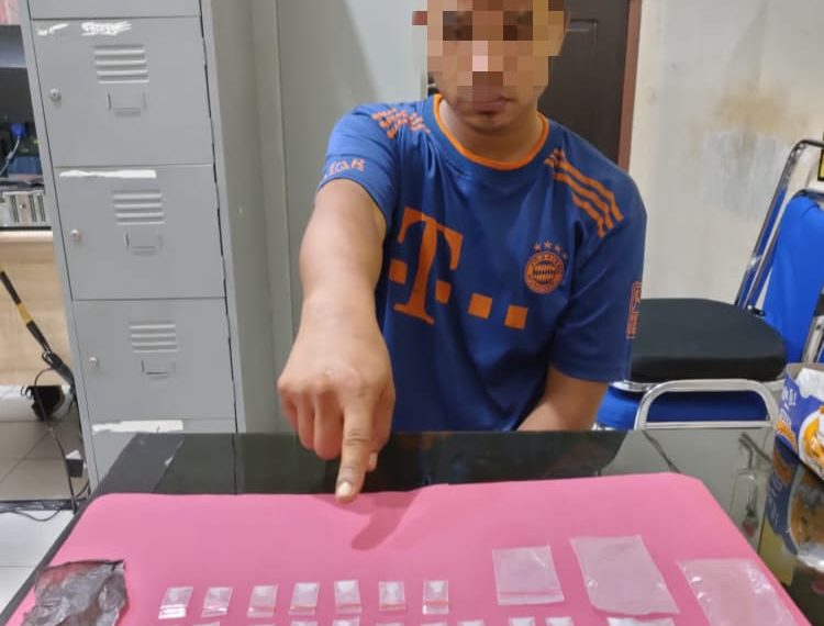 Kantongi 28 Paket Shabu, Warga Desa Batu Belah ini Ditangkap Tim Satresnarkoba Polres Kampar
