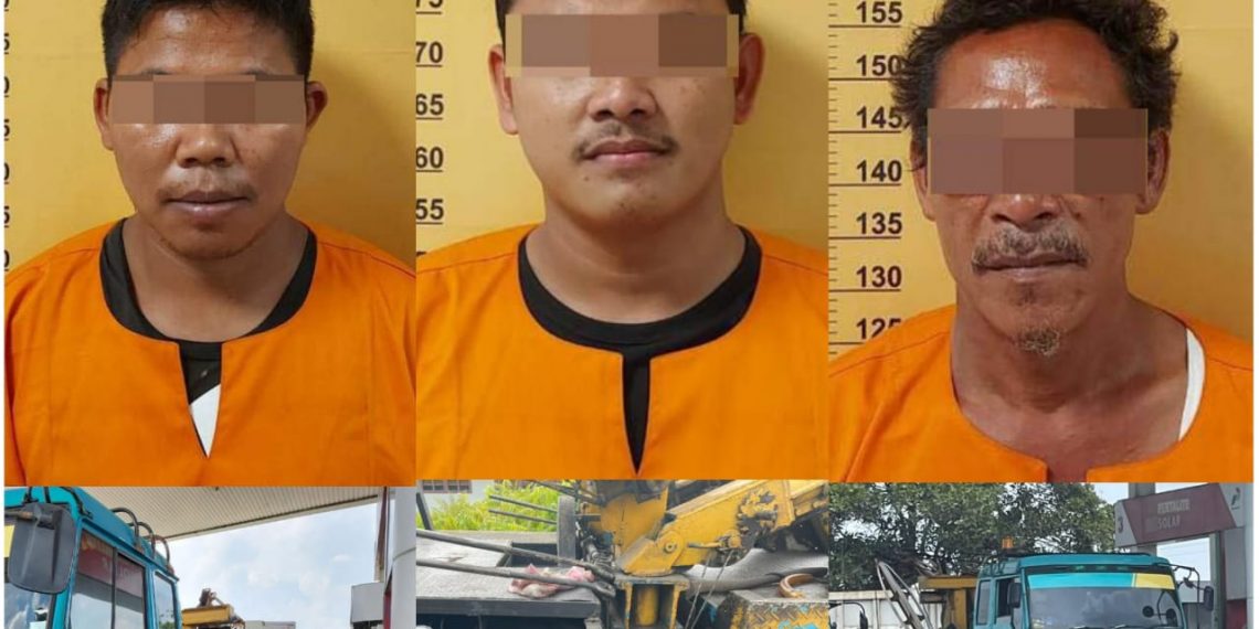 Truk Derek Kapasitas Tangki 450 Liter, Langsir BBM Subsidi Industri Ditangkap Tim Krimsus Polda Riau