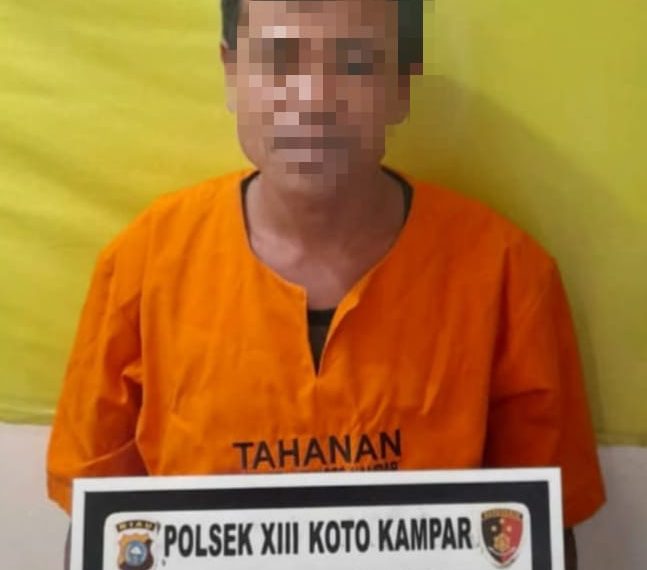 Unit Reskrim Polsek XIII Koto Kampar Tangkap Pencuri Besi di Lokasi Pembangunan Sarang Walet