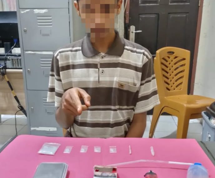 Kerjasama Resnarkoba Polres Kampar dan Polresta Pekanbaru, Ungkap Kasus Narkoba di Desa Tarai Bangun