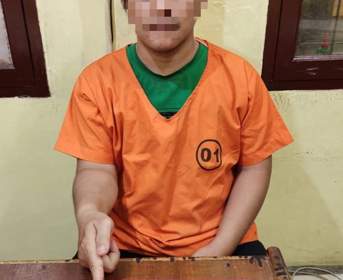 Coba Melarikan Diri, Pengedar Shabu ini Berhasil Diamankan Unit Reskrim Polsek Kampar Kiri Hilir