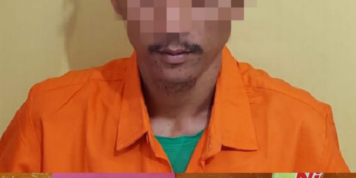 Unit Reskrim Polsek Tapung Tangkap Seorang Residivis Pengedar Shabu di Desa Pantai Cermin