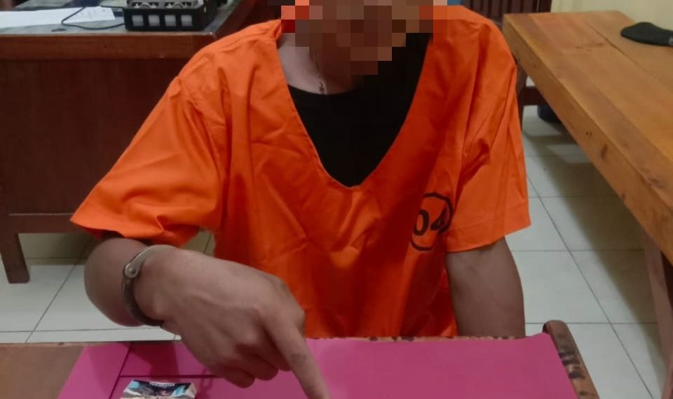 Unit Reskrim Polsek Kampar Kiri Hilir Amankan Seorang Pelaku Narkoba di Desa Mayang Pongkai