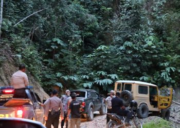 Kapolres Kampar Pimpin Patroli Illog Ke-Kawasan Hutan Rimbang Baling di Kampar Kiri Hulu