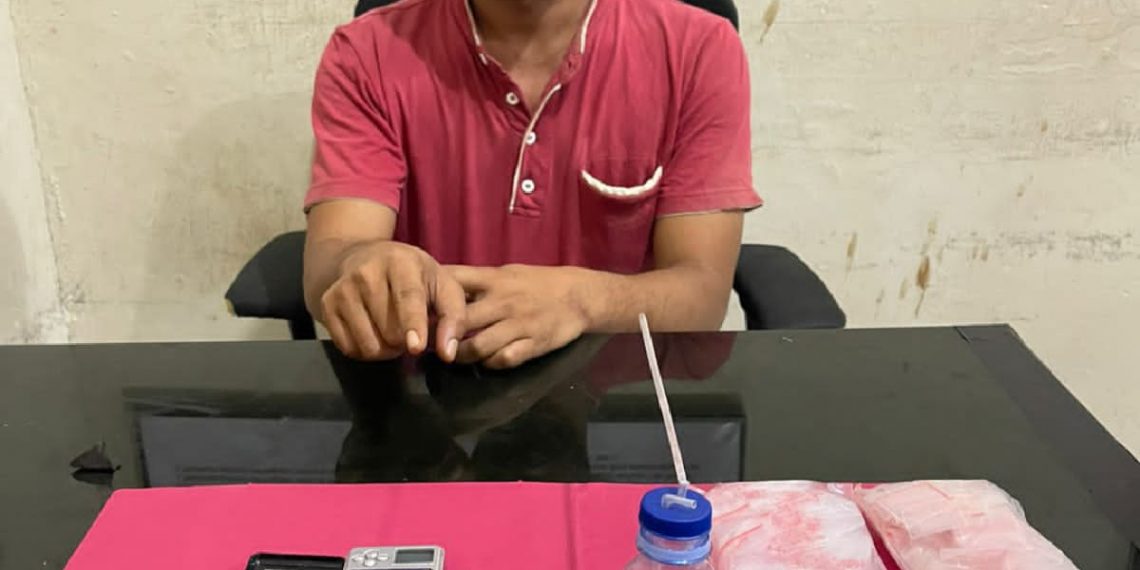 Tim Opsnal Satresnarkoba Polres Kampar Tangkap Pengedar Shabu di Wilayah Rumbio Jaya