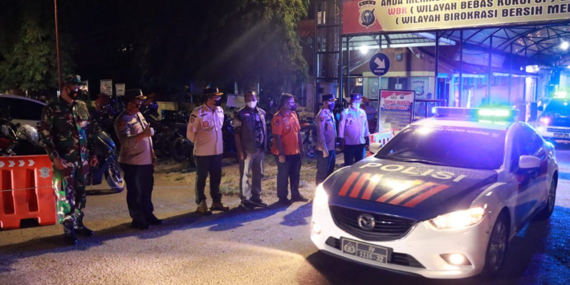 Polres Kampar Bersama Instansi Terkait, Gelar Patroli Gabungan Skala Besar Di-Malam Tahun Baru