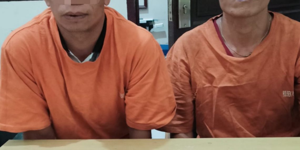 Unit Reskrim Polsek Perhentian Raja Amankan 2 Pelaku Judi Song di Desa Pantai Raja