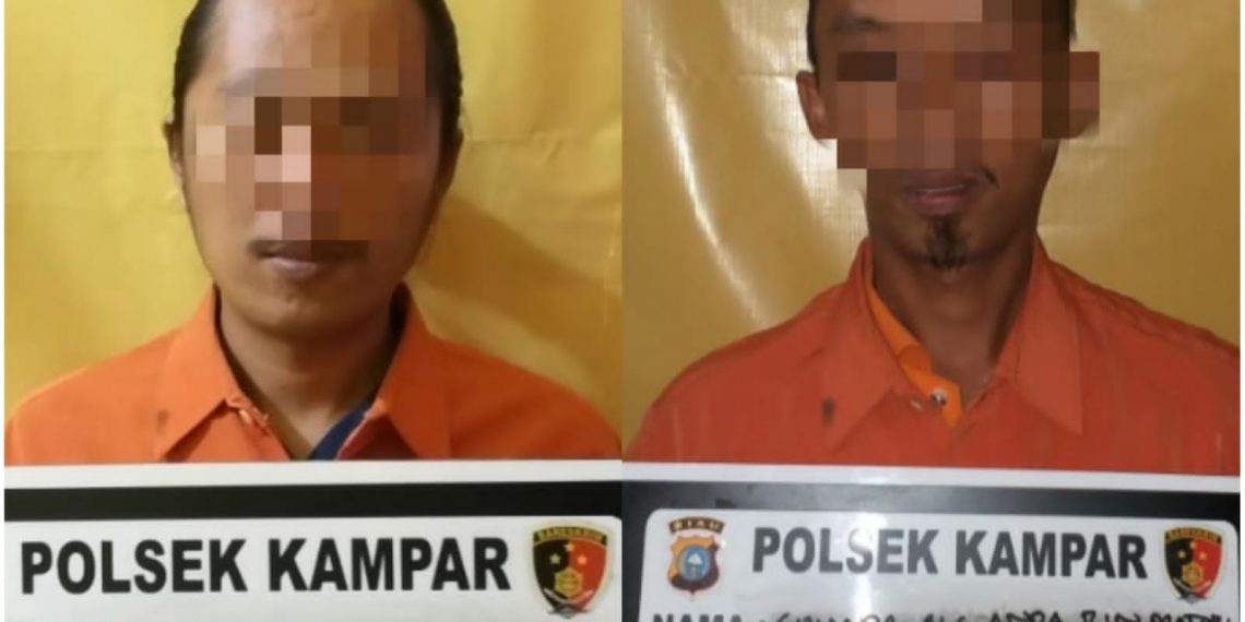 Polsek Kampar Tangkap 2 Tersangka Pembuat dan Pengguna Kartu Vaksinasi Covid-19 Palsu