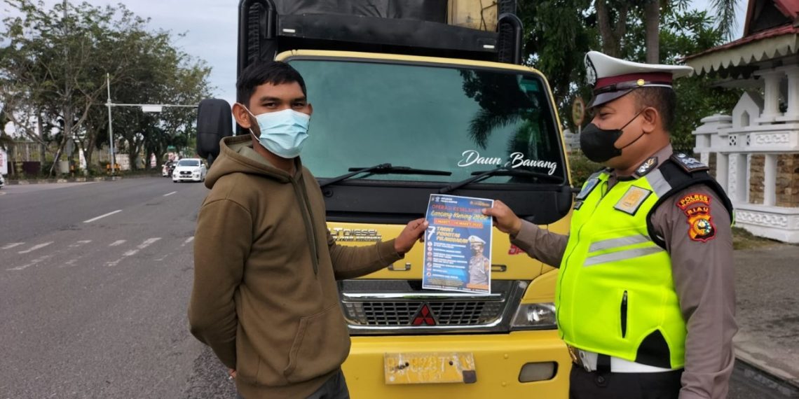 Jelang Operasi Keselamatan Lancang Kuning 2022, Satlantas Polres Kampar Rutin Sosialisasi